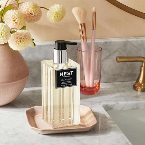 NEST New York Liquid Soap, Driftwood & Chamomile - 10 fl oz - Cleanses & Nourishes Skin - Approx. 300 Pumps Per Bottle - Gluten Free & Cruelty Free (Pack of 2)