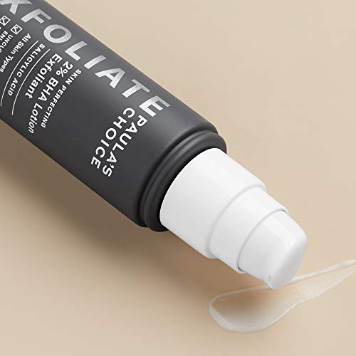 Paula's Choice SKIN PERFECTING 2% BHA Exfoliant Lotion, Salicylic Acid Exfoliant-Facial Exfoliator for Enlarged Pores, Wrinkles & Fine Lines, Suitable for Blackhead-Prone Skin, Fragrance-Free, 3.3 Oz.