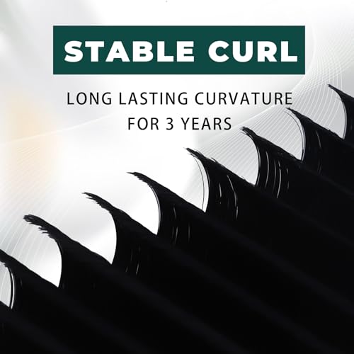 Cashmere Classic & Volume Lash Extensions C/CC/D/B/J Curl,0.03-0.15 Thickness,8-20mm Length,Super Matte Black Individual Eyelashes Tray-16 Rows,Salon Supplies for Lash Techs (0.03 CC 8-15mm)