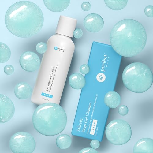 Perfect Image Salicylic Acid Deep Exfoliating Gel Based Cleanser, Professionally Formulated Salicylic Acid Peel Peel Prep Cleanser, Enhanced with Tea Tree Oil and Green Tea Extract
