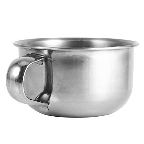 Tbest Metal Circle Soap Cup For Shaving,Shaving Soap Bowl Lather Lot Stainless Steel,Shaving Mug New Stainless Steel Metal Shaving Soap Mug Bowl Cup Shaver Cleansing Foam Tool For Man