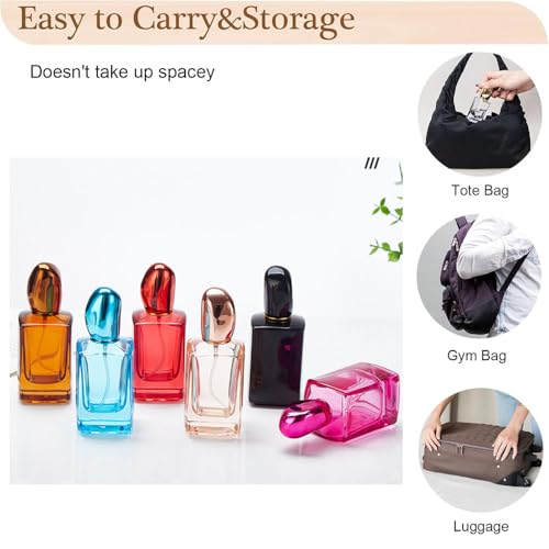 GOLDY&WENDY 6 - Piece 50ML Glass Spray Bottles for Perfume Mini Portable Atomizer Sprayer for Perfume Pocket Glass Spray Bottles Toiletries Sample Dispenser
