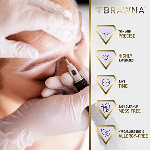 White Pre Inked String for Eyebrow Mapping - Microshading Supplies - Brow Henna Tinting Kit - Eyebrow Measuring Tool - 2 Pack