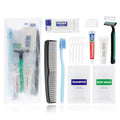 Pack of 10 Travel Size Toiletries Kit Individually Packed,Personal Hygiene Kit for Men Homeless Care Package Supplies Bulk