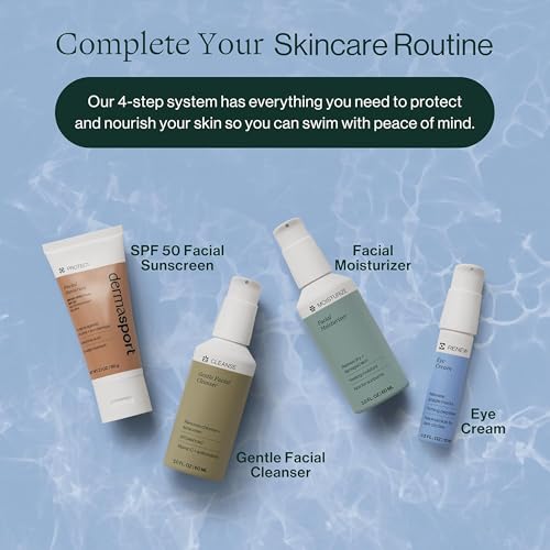 Dermasport SPF 50 Sunscreen for Face Lotion for Athletes, Zinc Oxide Hydrating, Non-Greasy, Broad Spectrum Sun Protection, Oil-Free, Reef-Safe, Face Sunscreen Resistant to every Sport