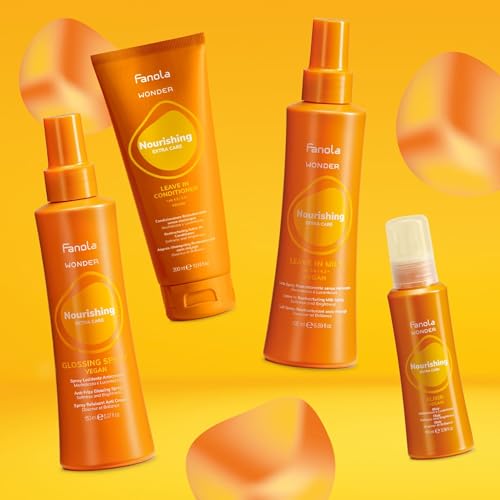 Fanola Wonder Hydrating Leave In Conditioner for Frizzy Hair - Nourishing & Restructuring Hair Conditioner for Dry & Damaged Strands - Helps Enhance Softness, Shine & Brightness (300 ml)