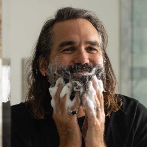 ZEUS Beard Wash Bar for Men, All-Natural Hydrating Shampoo, Skin-Clarifying Soap & Beard Care Cleanser with Natural Ingredients, Anti-Itch & Gentle on Skin (Made in USA) Vanilla Rum