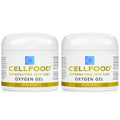 Cellfood Oxygen Gel - 2 oz, 2 Pack - Nutrient Rich - Provides Moisture & Protection, Decreases Look of Fine Lines - Aloe Vera, Lavender Blossom Extract, Cellfood & Glycerine - Hypoallergenic, Non-GMO