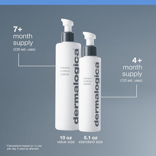 Dermalogica Intensive Moisture Cleanser - Hydrating Face Wash for Dry Skin - Cleans Skin Leaving it Feeling Smoother, Softer, and More Luminous