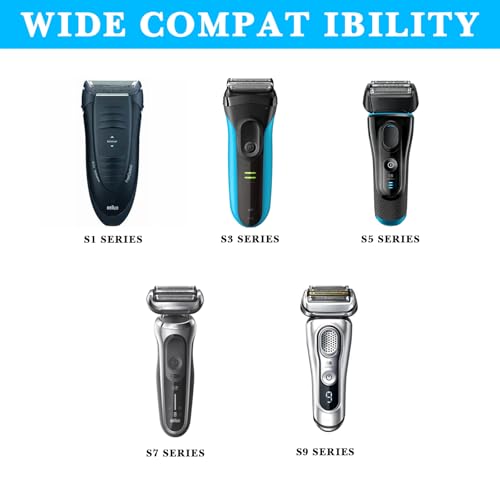 Linkidea 5V Shaver Charger Cord Compatible with Braun Series 1, 3, 5, 7, 9, Replacement USB Adapter Cable, Electric Razor Data Cable (Black)