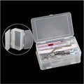 Plastic Nail Art Tools Organizer Nail Brushes Container Case Manicure Tools Holder Double Layers Large Capacity Nail Tools Storage Box (transparent)