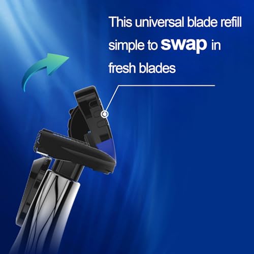 Mens Razor Blade Refills Compatible Only with COVIK 5 Blade Razors 4 Count for a More Comfortable Shave for Men