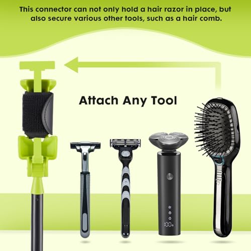 Back Shaver Extension Handle£¬Razor Extension Handle for Men,Long Handled Razor for Legs and Body,Adjustable Angle Back Trimmer with Telescopic 13-25 Inch Handle, Ideal for Elderly and Self-Care