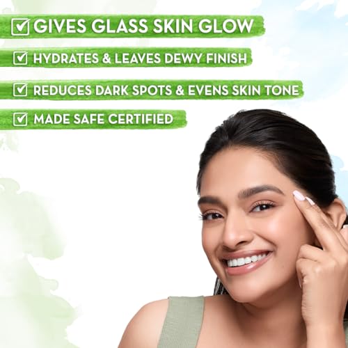 Mamaearth Rice Water Face Serum | 10% Niacinamide & 98% Pure Rice Water | Hydrates, Evens Skin Tone & Improves Skin Texture | Lightweight & Fast-Absorbing | For All Skin Types | 1.69 Fl Oz (50ml)