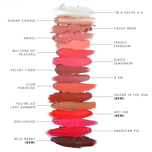 Half Caked Candy Paint Cheek + Lip Tint - Clean, Vegan & Cruelty-Free Makeup for Natural Rosy Glow, Dewy Finish, Enriched with Vitamin E, Perfect for dry or sensitive skin, 5g (Hot 100)