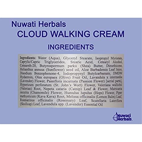 Nuwati Herbals Cloud Walking ? Comforting Body Cream with Lavender, St John¡¯s Wort, Chamomile, 4 Ounces