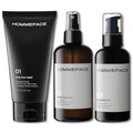 HommeFace Men¡¯s Daily Trio 3-Step Daily Routine Set with Face Wash, Herbal Spray Toner & Moisturizer - Korean Skincare Technology with CICA, Tea Tree Leaf & Witch Hazel Extracts, for All Skin Types