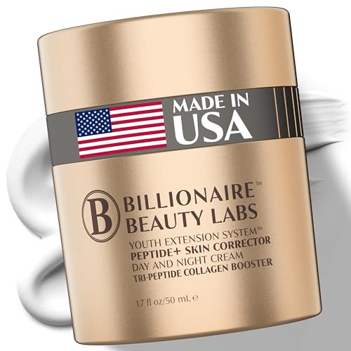 Peptide Face Cream for Women - Anti-Aging Wrinkle & Fine Lines Collagen Booster Night Cream - Firming Face Moisturizer for Aging Skin w Hyaluronic Acid - Fragrance Free & Smoothing - 1.7 fl oz