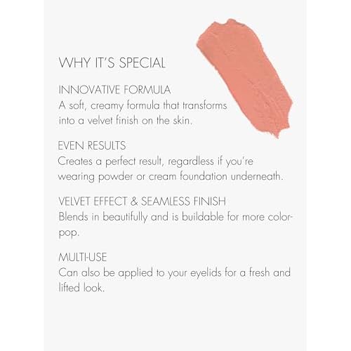 SWEED - Air Blush Cream | High Pigmented, Velvet Finish | Vegan, Cruelty-Free, Clean Beauty (Cheeky, 0.17 oz | 5 g)
