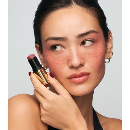 MAKE Beauty Cream Stroke Cream Blush Stick for Cheeks - Vibrant, Natural Soft Matte Finish - Shade Major Mauve, Earthy Mauve Blush Makeup