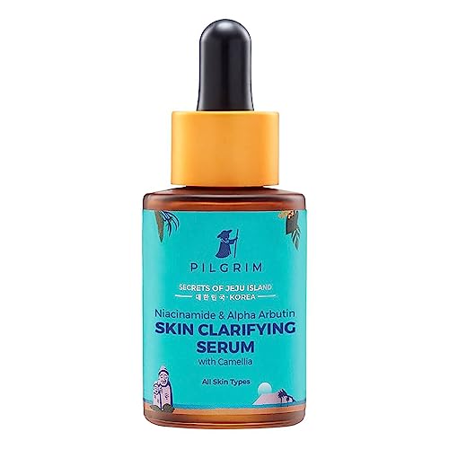 Pilgrim 5% Niacinamide & 1% Alpha Arbutin Skin Clarifying Face Serum | Hydrating & Soothing for Even-Looking Skin Tone | Helps Improve the Look of Dark Spots & Uneven Texture | 1.01 Fl Oz (30ml)