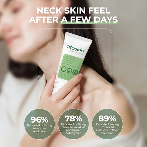 Atoskin Intensive Hand & Neck Cream - Real Hand Cream For Neck - Deep Moisturizing, Firms And Lifts The Skin, with Shea Butter, Panthenol & Herbal Extracts - 60g