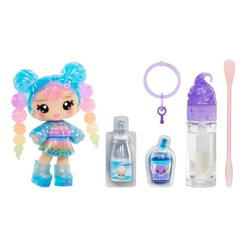 Yummiland Lip Gloss Doll - Britney Boba, with DIY Lip Gloss Kit, Ages 4+