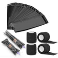 JimKing 100pcs Tattoo Pen Covers, Sealable Pen Sleeves, with 4pcs Tattoo Grip Wraps Self-Adhesiive Tapes, Extral Large