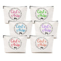 6 Pcs Girls Trip Gifts Girls Weekend Makeup Bag Girls Trip 2026 Gifts Favors Summer Gifts Cosmetic Bag Toiletry Bag Zipper Pouch Weekender Bags for Women Girl Friendship Bachelorette Party Birthday