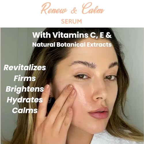 Vitamin C Serum ? Hyaluronic Acid Serum for Face with Vitamins C, E & Natural Extracts ? Restores, Smooths, Calms, Evens Skin Tone, Anti-Wrinkle ? 1 Oz