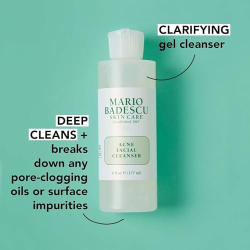 Mario Badescu Anti Acne Serum for Combination & Oily Skin | Clarifying Gel-Serum that Tackles Clogged Pores | Formulated with Salicylic Acid and Glycerin