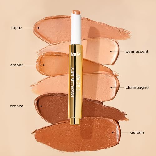 Tarte Maracuja Juicy Glow Highlight ? Highlighter with Vitamin E to Hydrate, Blur appearance for a Smooth Buildable Glow & Luminous Radiant Finish, Vegan & Cruelty Free