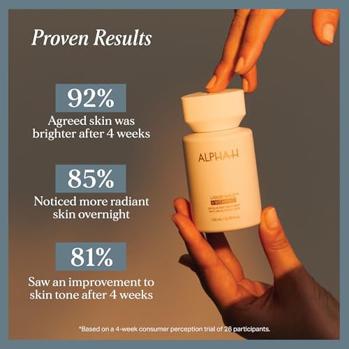 Alpha-H Liquid Gold + Vitamin C Exfoliating Treatment 100ml - Brighten, Even Tone, Smooth Texture, Reduce Appearance of Fine Lines - At-Home Skin Renewal for All Skin Types