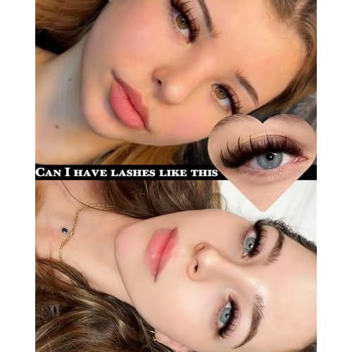 Lash Clusters Kit Brown Cluster Eyelash Extensions Kit More 14/16mm Volume Lashes with Spikes Anime Thick Eyelash Clusters Kit with Lash Bond and Seal, Tweezers by Pleell (D Curly, 144PCS)