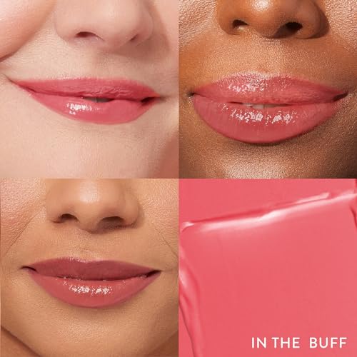 LAURA GELLER NEW YORK Love Your Lips Duo:Jelly Balm Moisturizing Tinted Lip Balm, In the Buff + Modern Classic Long-Lasting Lip Liner, Radiant Rose