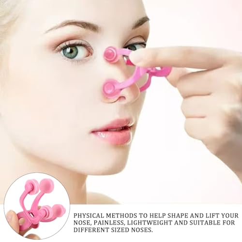 DOERDO DD 8PCS Nose Shaper Nose Lifting Shaper Clip Nose Bridge Up Straightening Enhancer for Wide Nose Straightener Beauty Tool