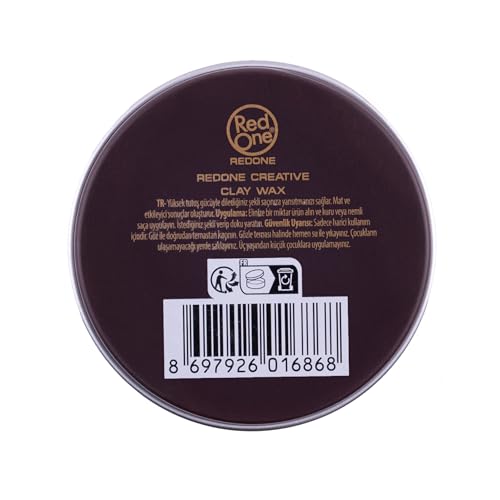 Redone Creative Clay Wax 100ml | Strong Hold & Matte Finish | Texturizing Hair Clay for Men & Women | Non-Greasy Natural Look | Professional Barber Styling | for All Hair Types