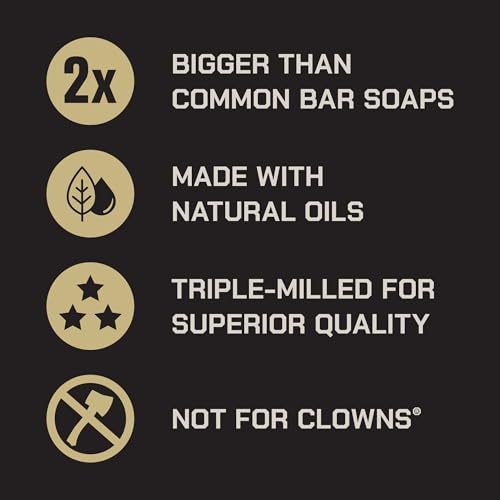 Duke Cannon Big Brick of Soap, Old Glory | 10oz Triple-Milled Bar Soap for Men | Long-Lasting, Masculine Scent of Leather and Tobacco Leaf | Natural Oils | Supports U.S. Veterans