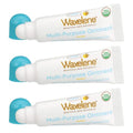 Waxelene Original Lip Tube 3 Piece, Best Lip Balm Ever Organic Calming Multipurpose Ointment Baby Eczema Dry Sensitive Skin Body Hand Face Moisturizer
