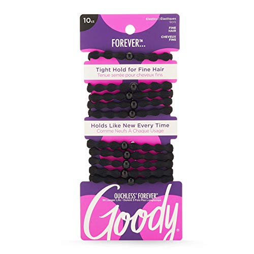 Goody Ouchless 10 Count 4MM Fine Hair Ties and Neon 10 Count Hair Elastics