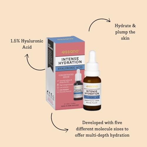 Essano Intense Hydration Hyaluronic Acid Concentrated Serum - Instantly Hydrating, 20ml