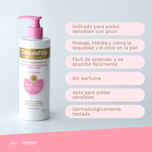 - Crema Hidratante 400ml, para Pieles con Picor, Uso Diario, Hidrataci?n de Larga Duraci?n, Protege y Calma la Sequedad, Apta Pieles Sensibles