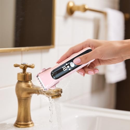 Bikini Trimmer for Women,2 in 1 Dual Head Bikini Shaver & Body Shaver,Cordless & Waterproof Electric Bikini Trimmer for Women, Painless Hair Removal with Silky Glow Finish,New Beige