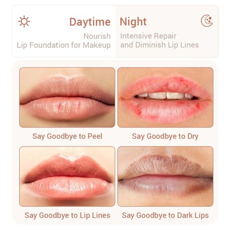 4PCS Strawberry & Honey Lip Balm, Hydrating Lip Propolis Sleeping Lip Mask, Moisturizing & Prevention Dry and Cracked Lip Scrubs Exfoliator, Lip Repair Nourishes the Lip Skin