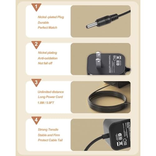 Trimmer Charger Compatible with Braun Beard Trimmer MGK Series 3010 3020 3021 3025 3210 3220 3221 3225 3921 BT Series 3000 3020 3021 3022 3221 3222 3240 5513 5516.