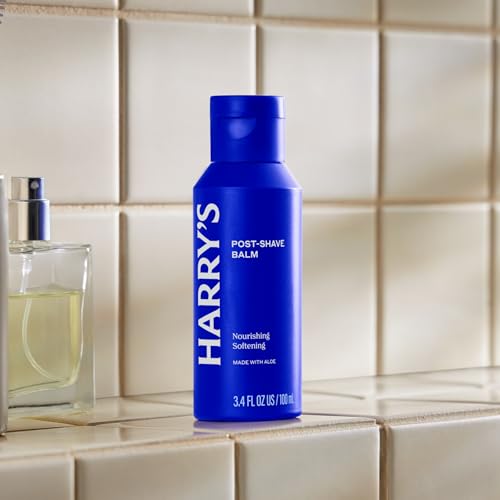 Harry's Post-Shave Balm for Men with Aloe - 3.4 fl oz - Calms and Soothes Skin After Shaving,(Pack of 4)