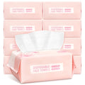 800 Count Face Towels,Super Soft and Thick Face Cleansing Towelettes for Sensitive Skin, Disposable Facial Towels for Makeup Removal and Clean Skin,Biodegradable Facial Towel,(8 Box)