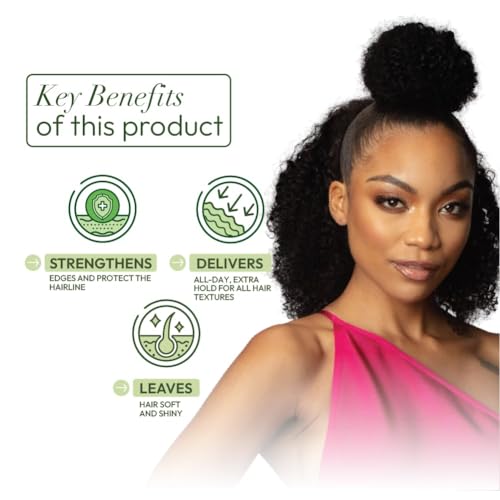 ORS Olive Oil Edge Control Hair Gel with Sweet Almond Oil for Strengthening 2.2 Ounces (Pack of 2)