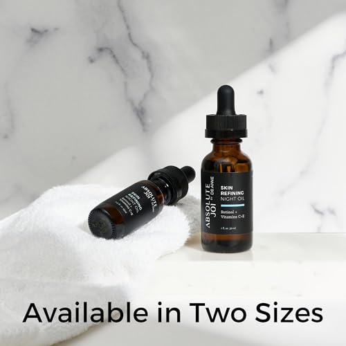 Retinol Oil Serum with Vitamin C, Skin Refining Night Oil for Fine Lines and Hyperpigmentation with Sensitive Skin Friendly Granactive Retinoid - Unscented - 1 Fl Oz Full Size