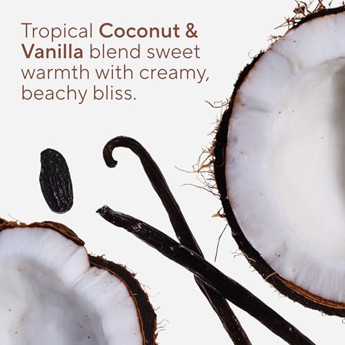 Native Exfoliating Body Scrub, Coconut & Vanilla Scent, Gentle Body Polish for Soft, Smooth Skin, Made without Sulfates, Parabens, or Dyes, 12 oz